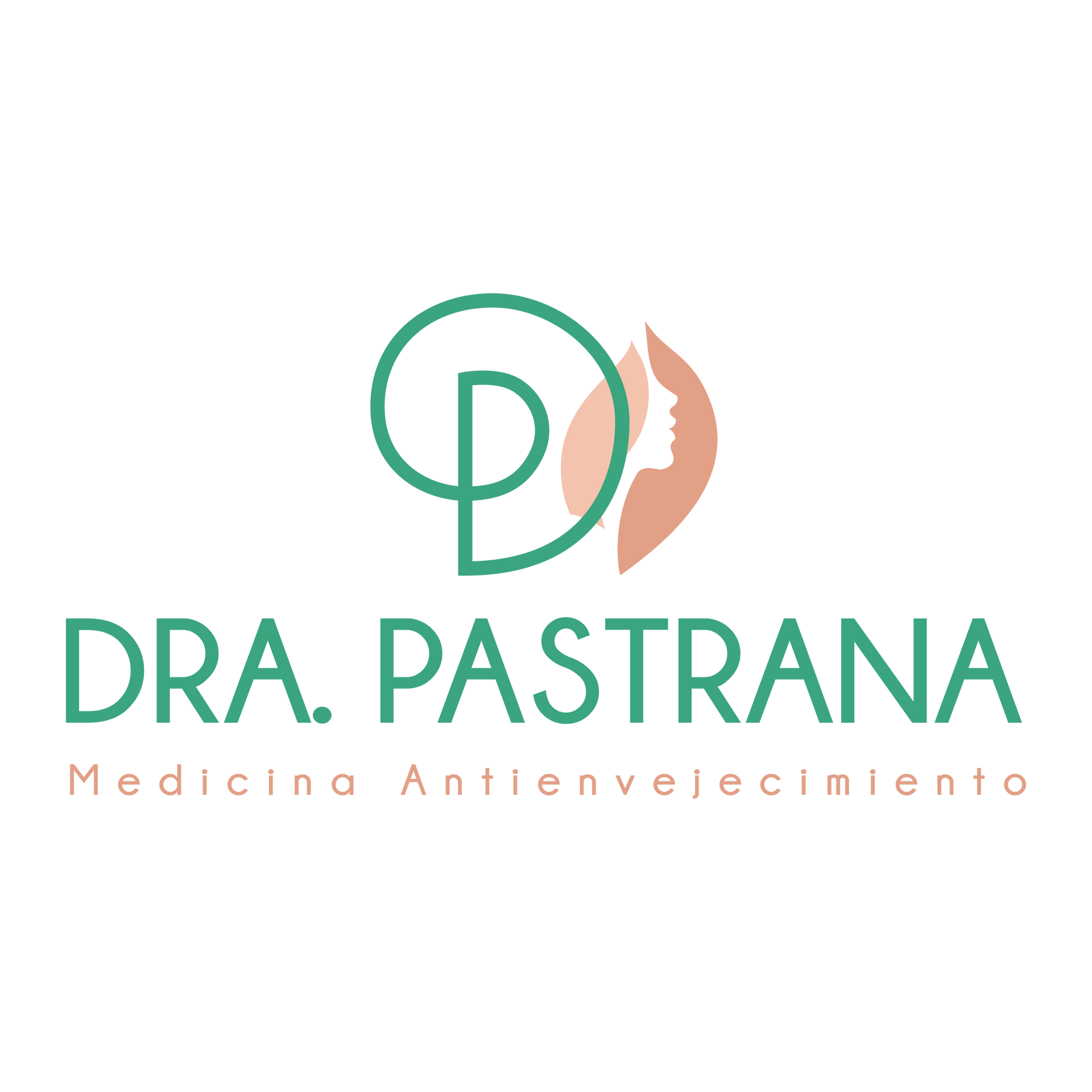 Un logo para una doctora llamada dra. pastrana