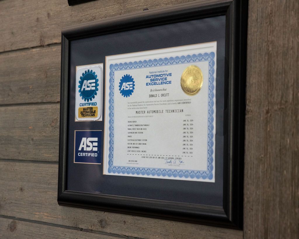 ASE at Orcutt Automotive in Corpus Christi, TX