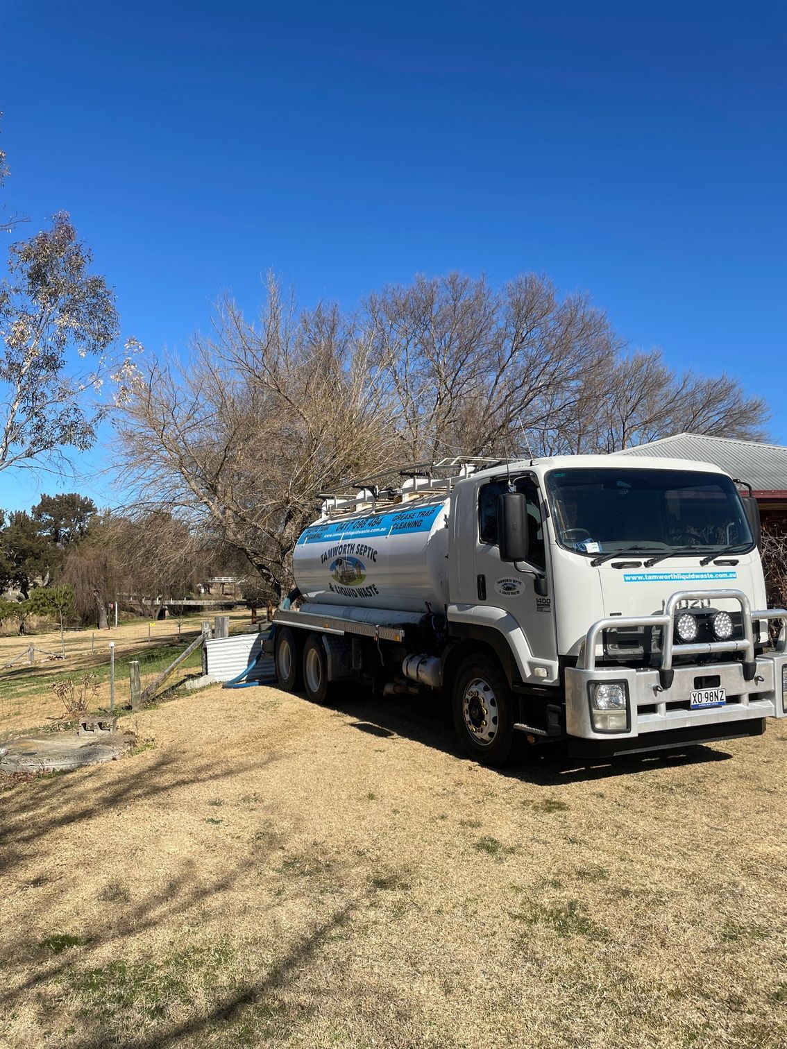 Service Truck For Septic Tank Clean Up — Tamworth Septic & Liquid Waste in Duri NSW