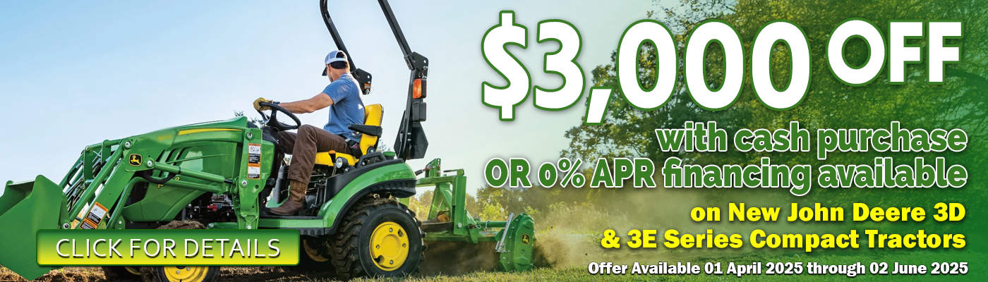 3D 3E 3000 off cash purchase 