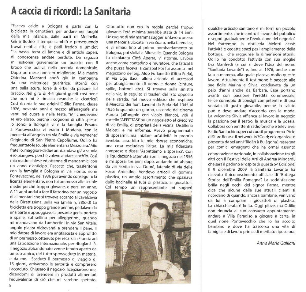 Articolo quotidiano locale sanitaria
