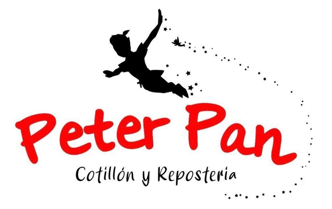 logo de peter pan cotillon y reposteria