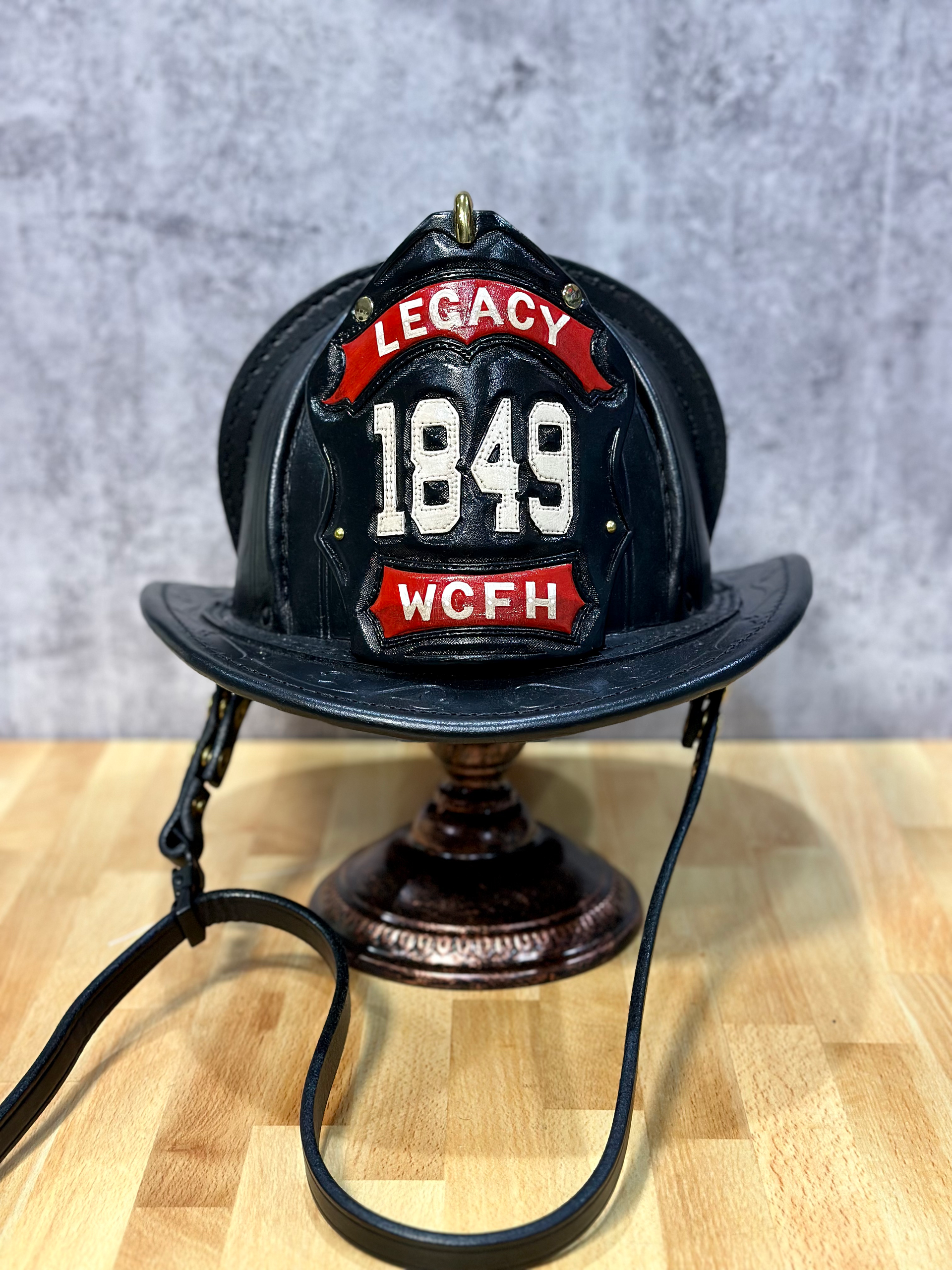 1849 Front Custom Helmet - West Coast Fire Helmets