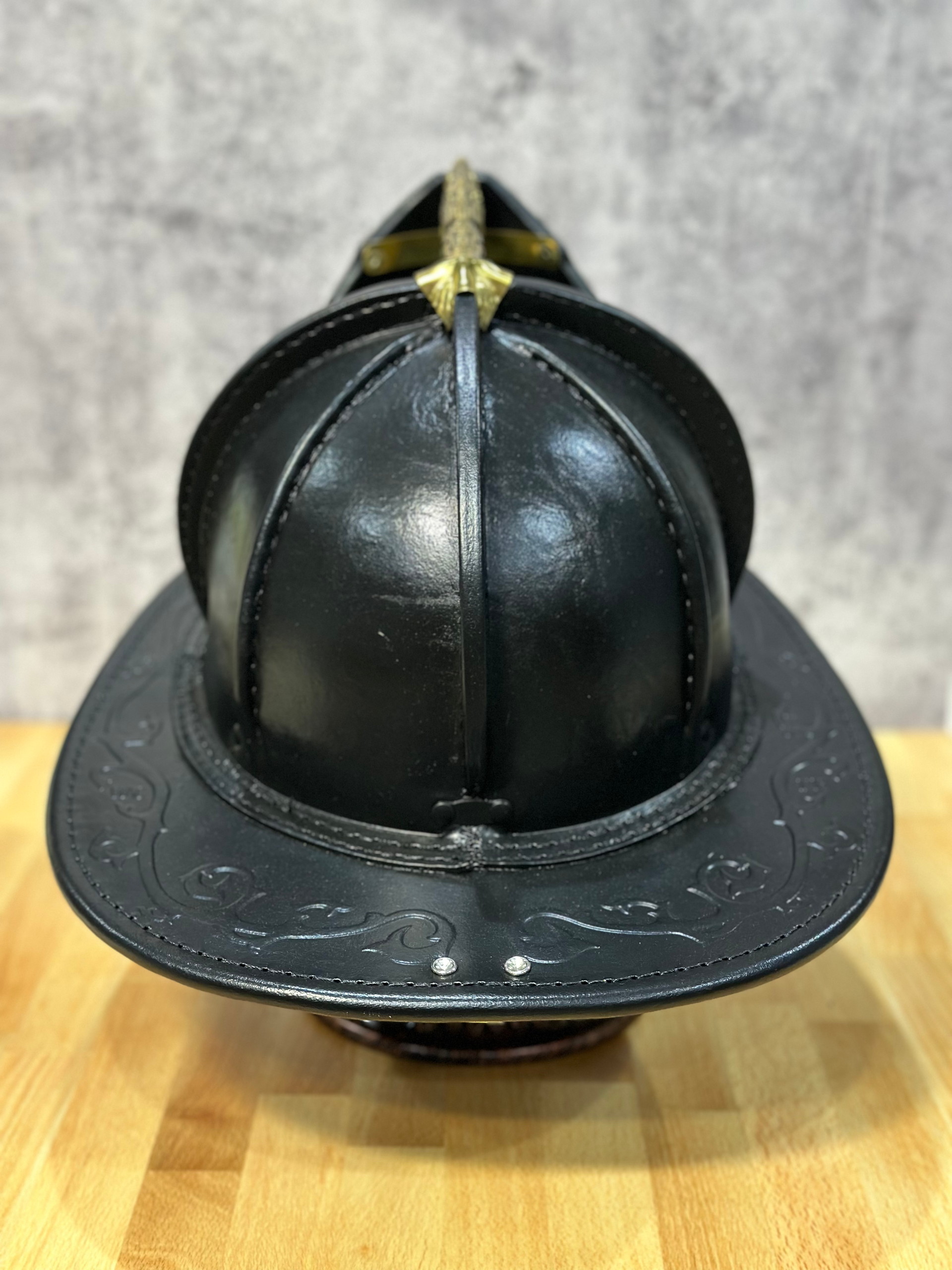 1866 Custom Helmet Back - West Coast Fire Helmets