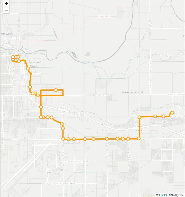 Orange 2 Route Map