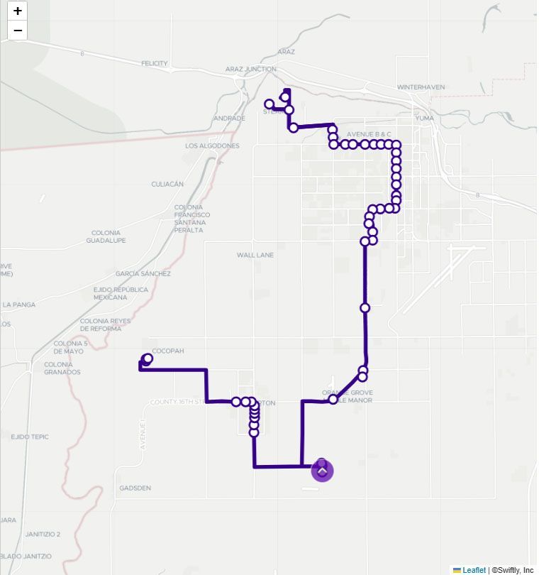 Purple 6A Route Map