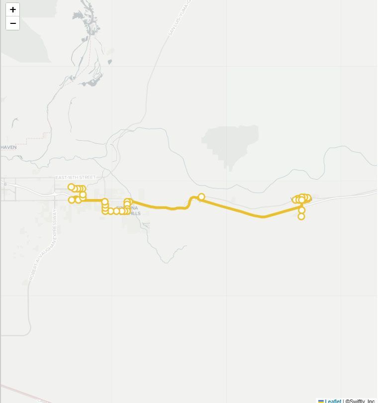 Gold 8 Route Map