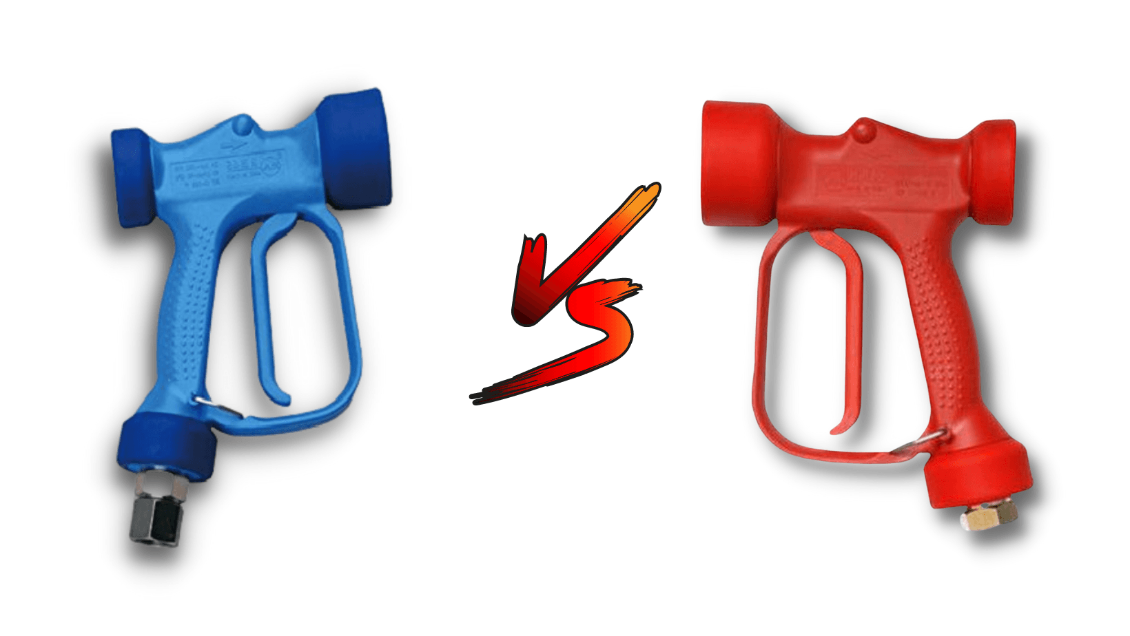 Red Soft Wash Gun Vs Blue Gun