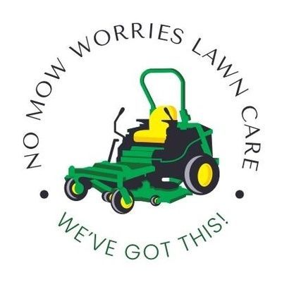 no mow worries lawn care logo