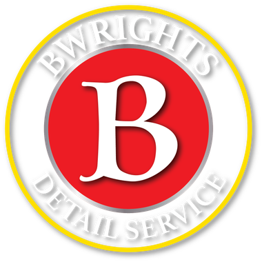 Logo for B Wright's Detail Service: a white