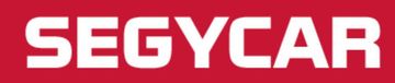 Segycar è scritto in bianco su sfondo rosso