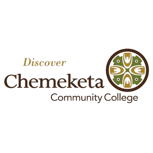 Logo for Chemeketa Community College, featuring a circular design and text.