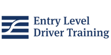 a blue logo for entry level driver training for eldt.com