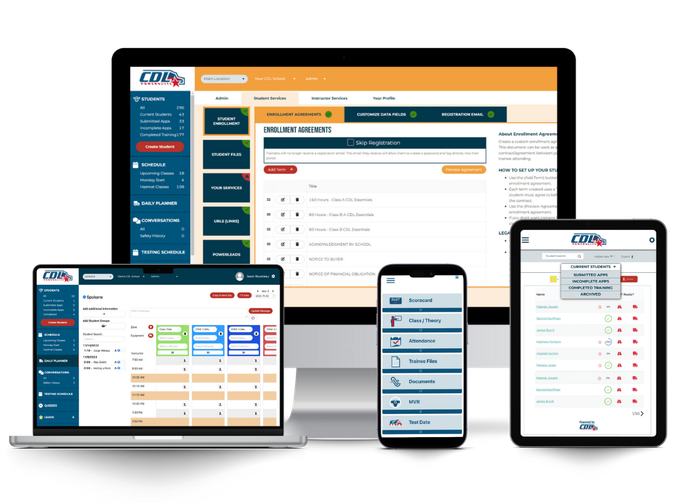 CDL PowerSuite software that allows you to do CDL training, management, and compliance.