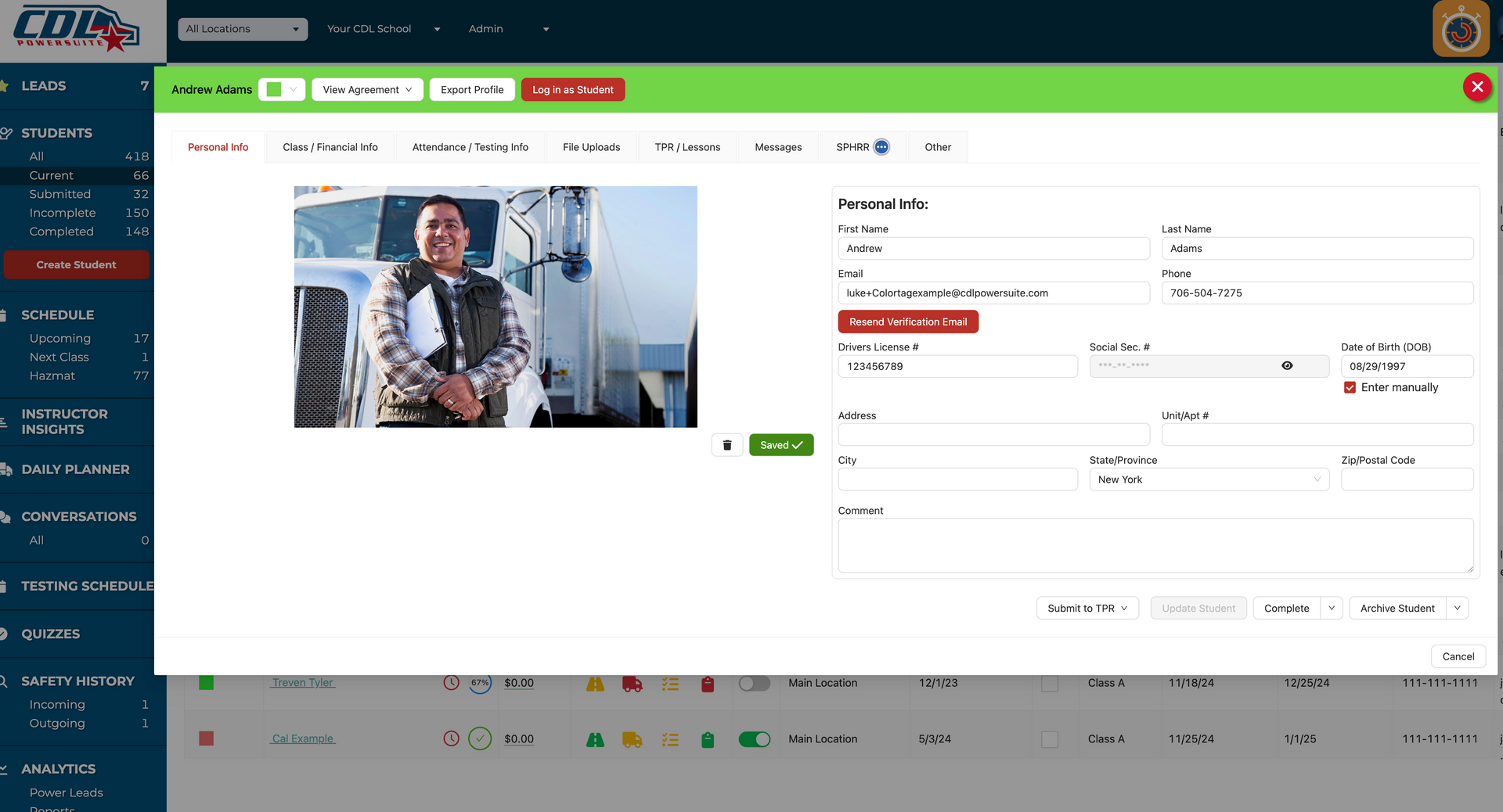 A computer screen with a picture of a man on it