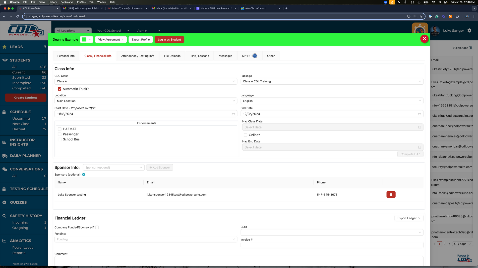 A computer screen is open to a website called look