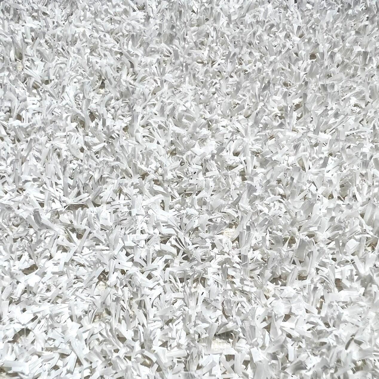 Las Vegas Event Flooring artificial turf samples showing the Show Turf selection in the white color.