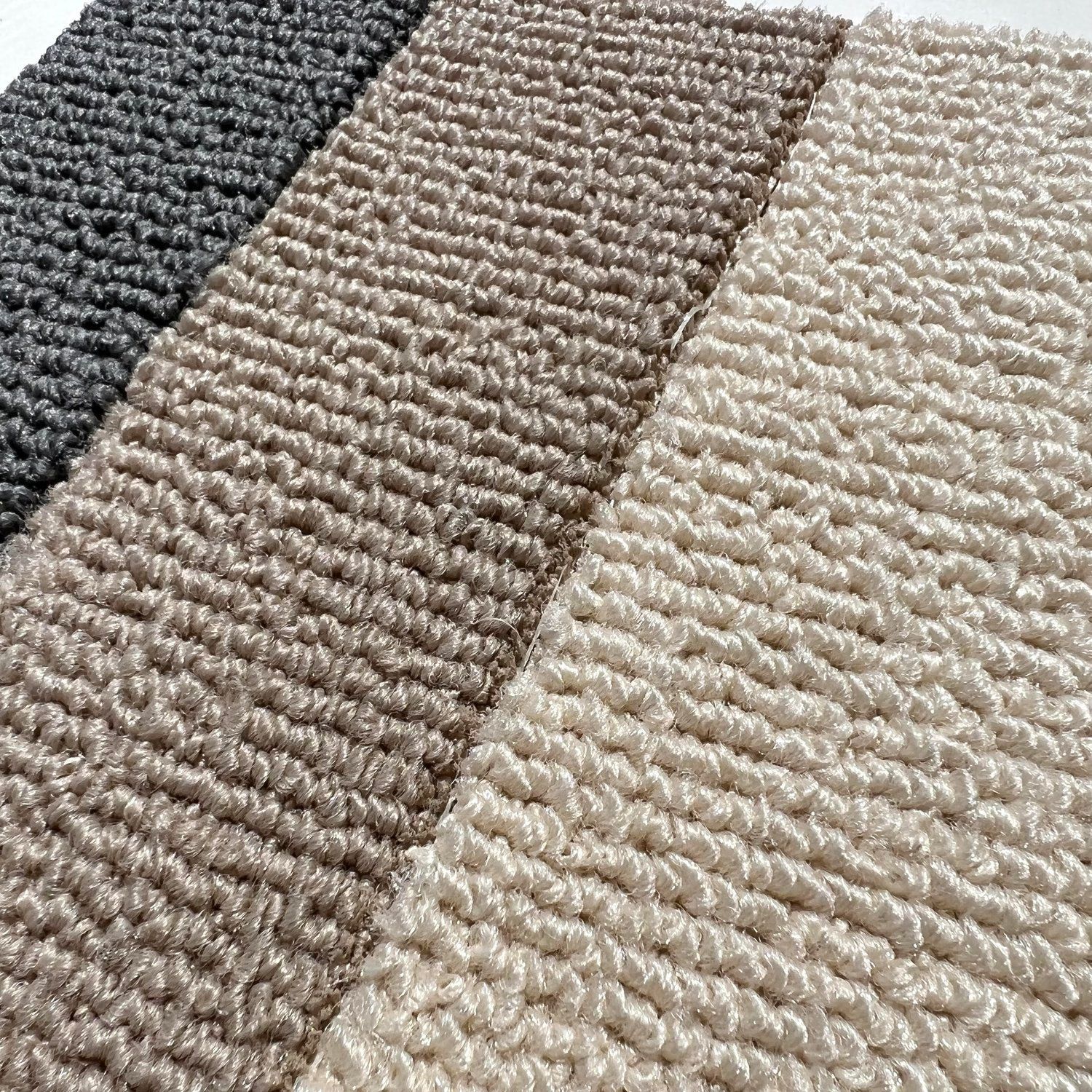 Las Vegas Event Flooring showing samples of Faux Sisal flooring.