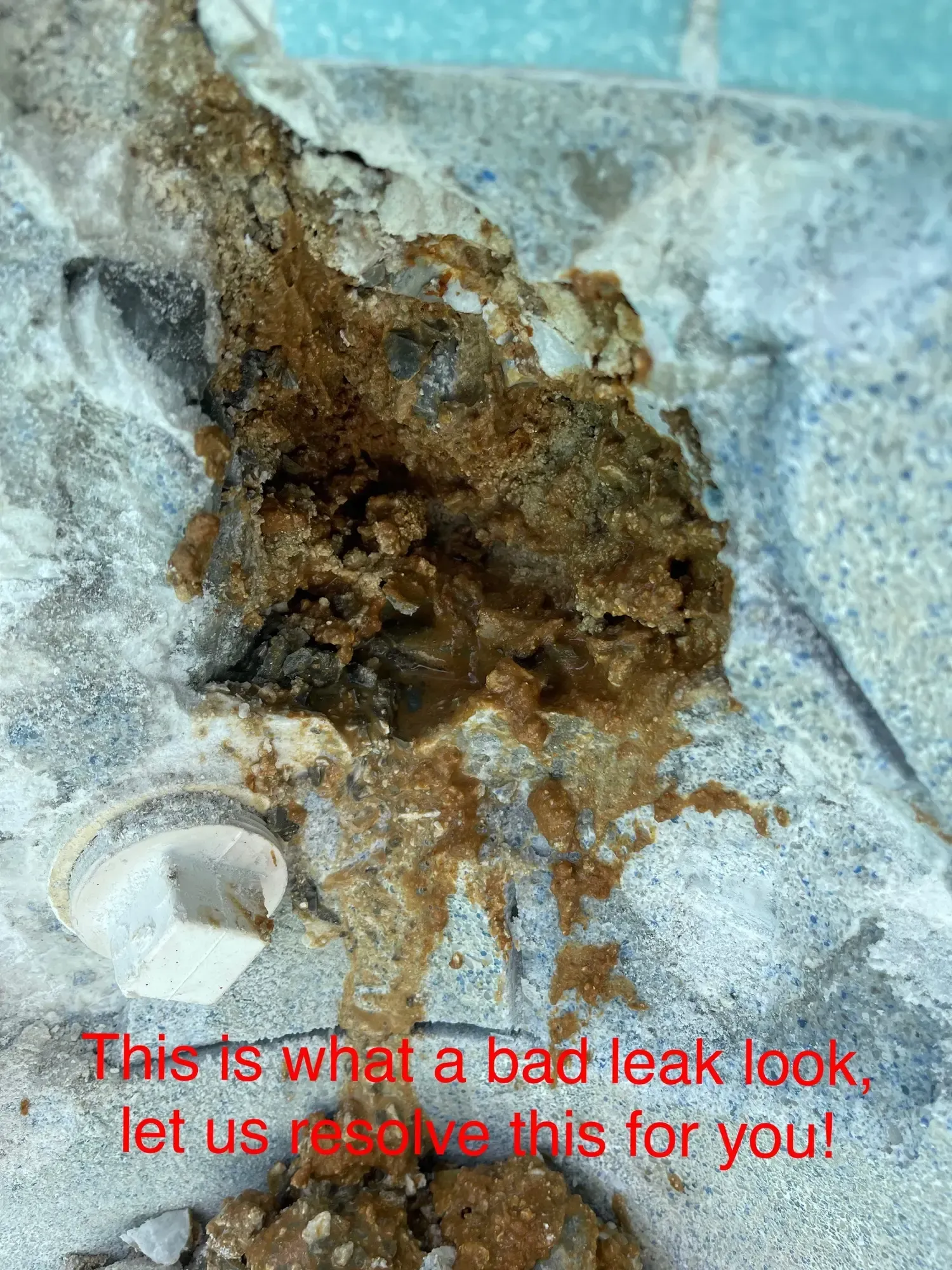 H20 Leak Solution- H20 Leak Solution- This is what a bad leak look let us remove this for you !