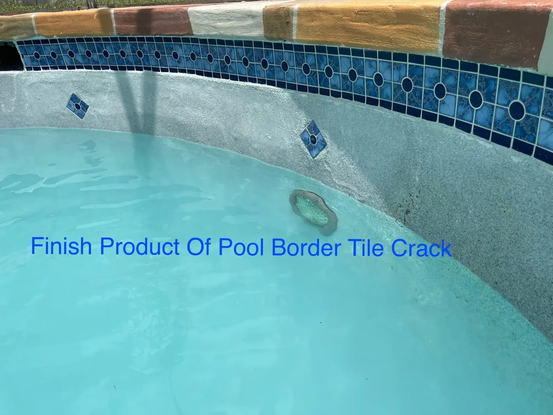 H20 Leak Solution- A swimming pool with a hole in the side of it.2