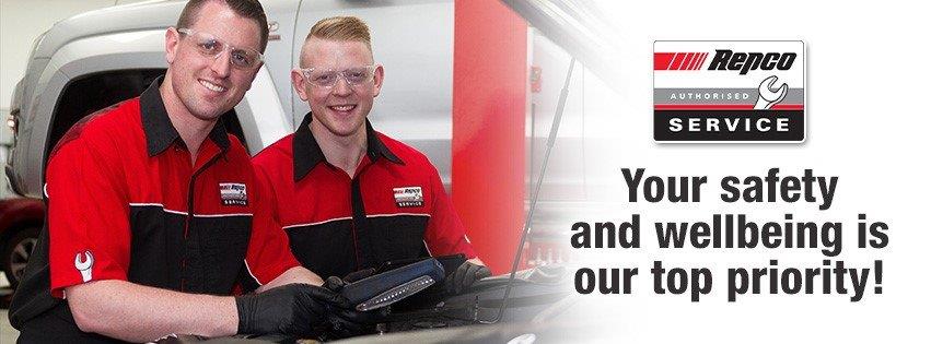 Repco Authorised Service banner — Mechanics in Port Stephens, NSW