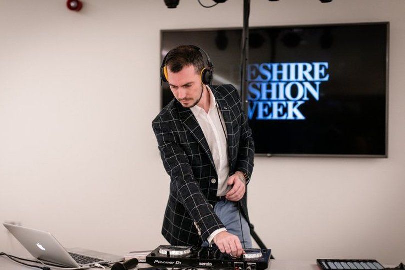 SpectrumDJ hosting the catwalk for Cheshire Fashion Week at Inchcape JLR
