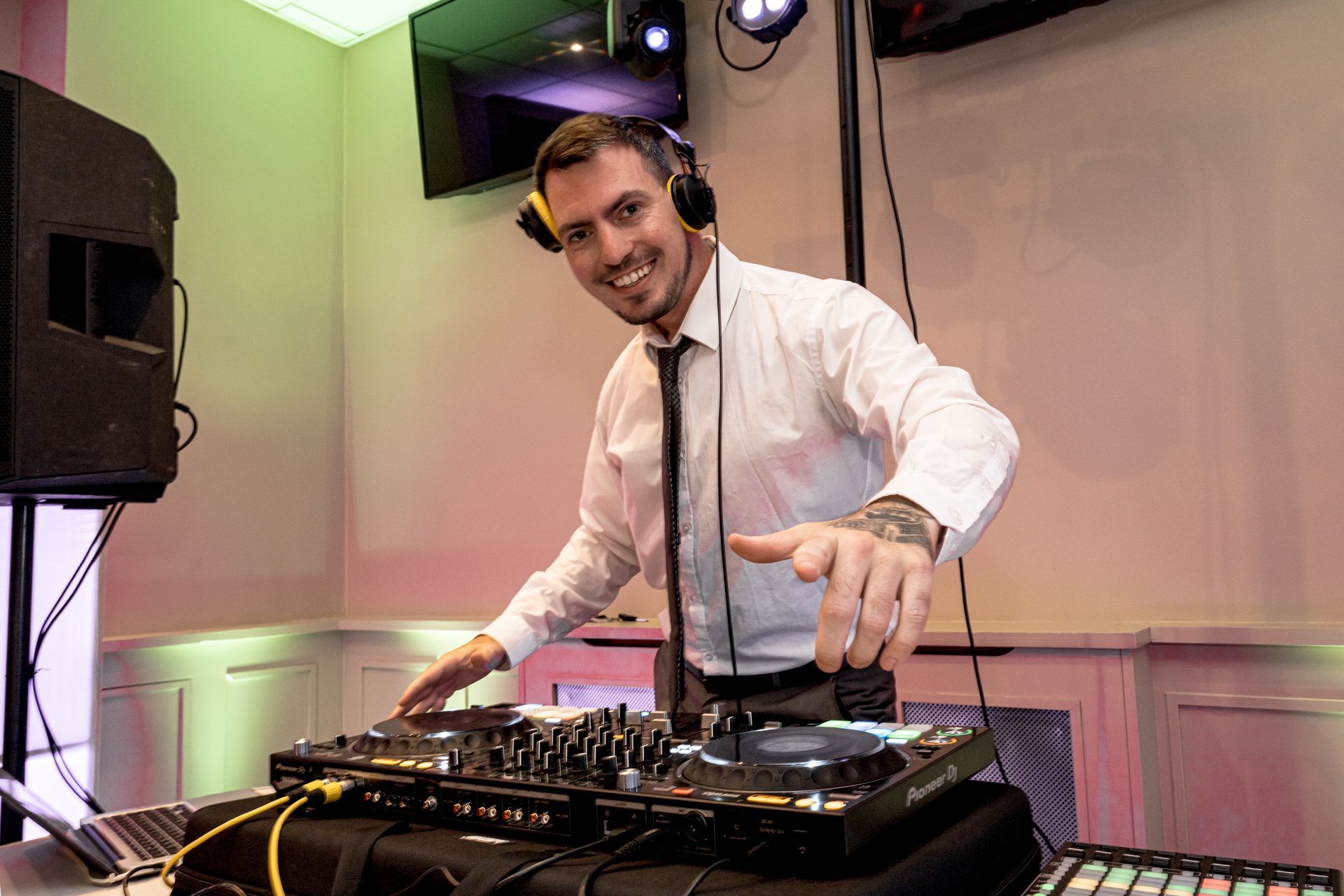 DJ Xander Ale of Spectrum DJs plays in some unusual places