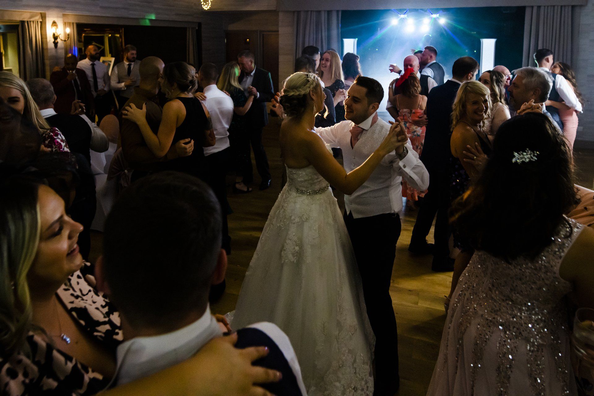 Spectrum DJ gets the crowd into it during the wedding entertainment