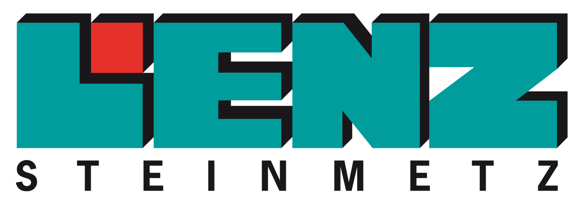 Ein blau-rotes Logo für Heinz Steinmetz