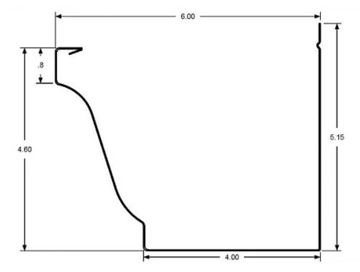 6 inch seamless k-style gutters for residential and commercial properties.
