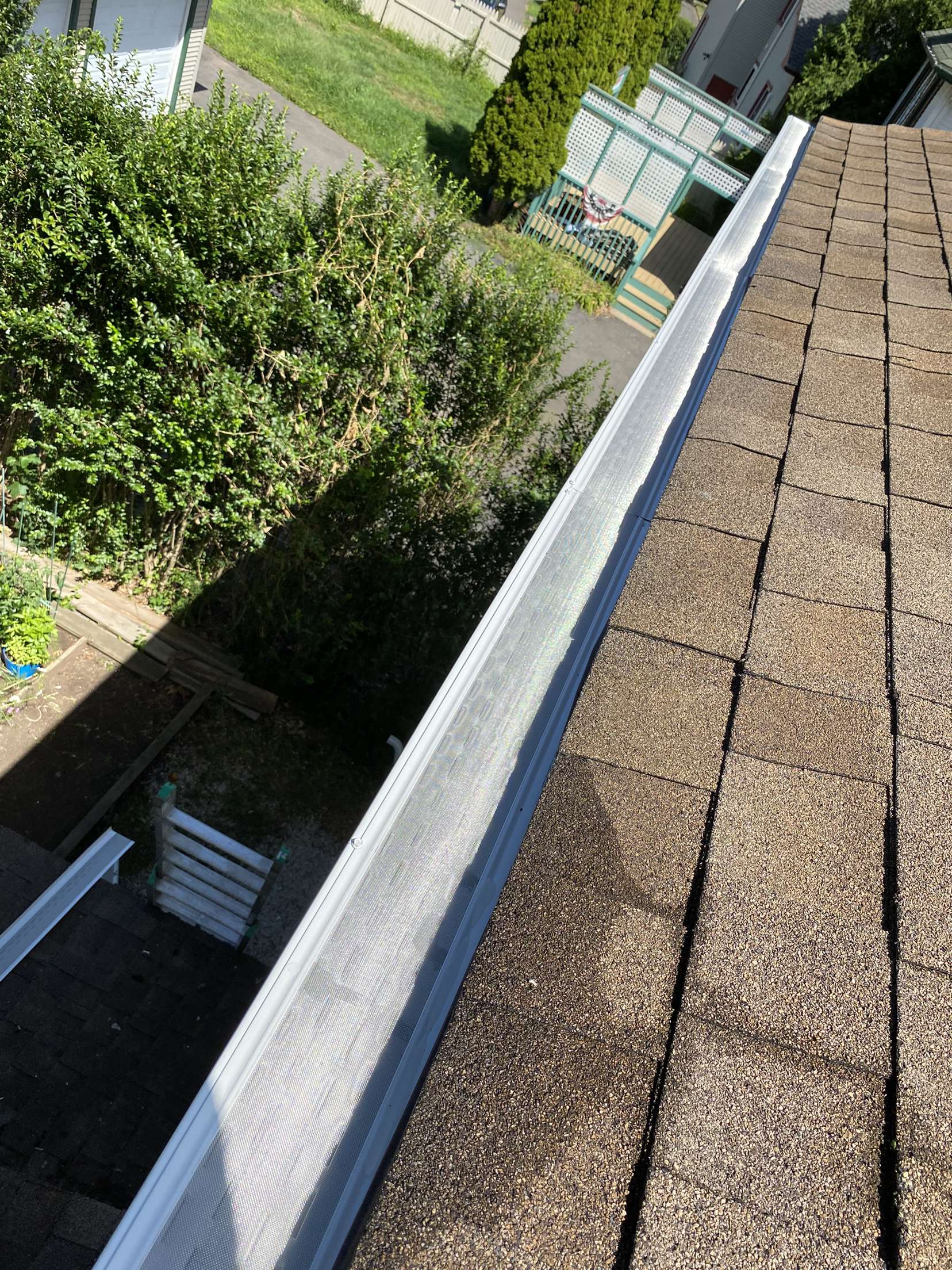 Gutter guard installation for customer in Longmeadow, MA