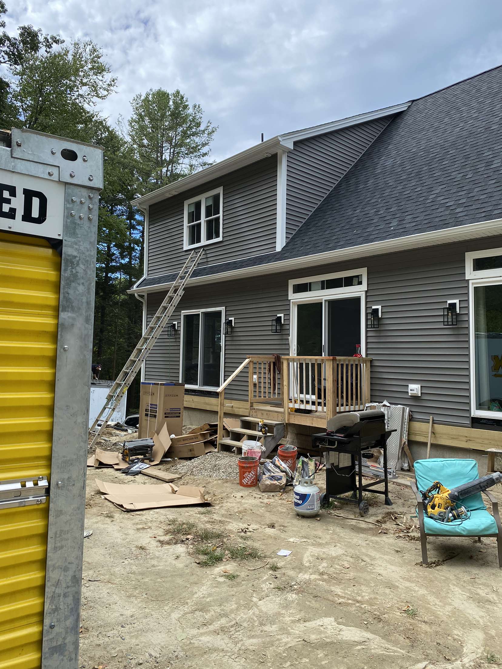 Entire home received gutter replacement in Southwick, MA.