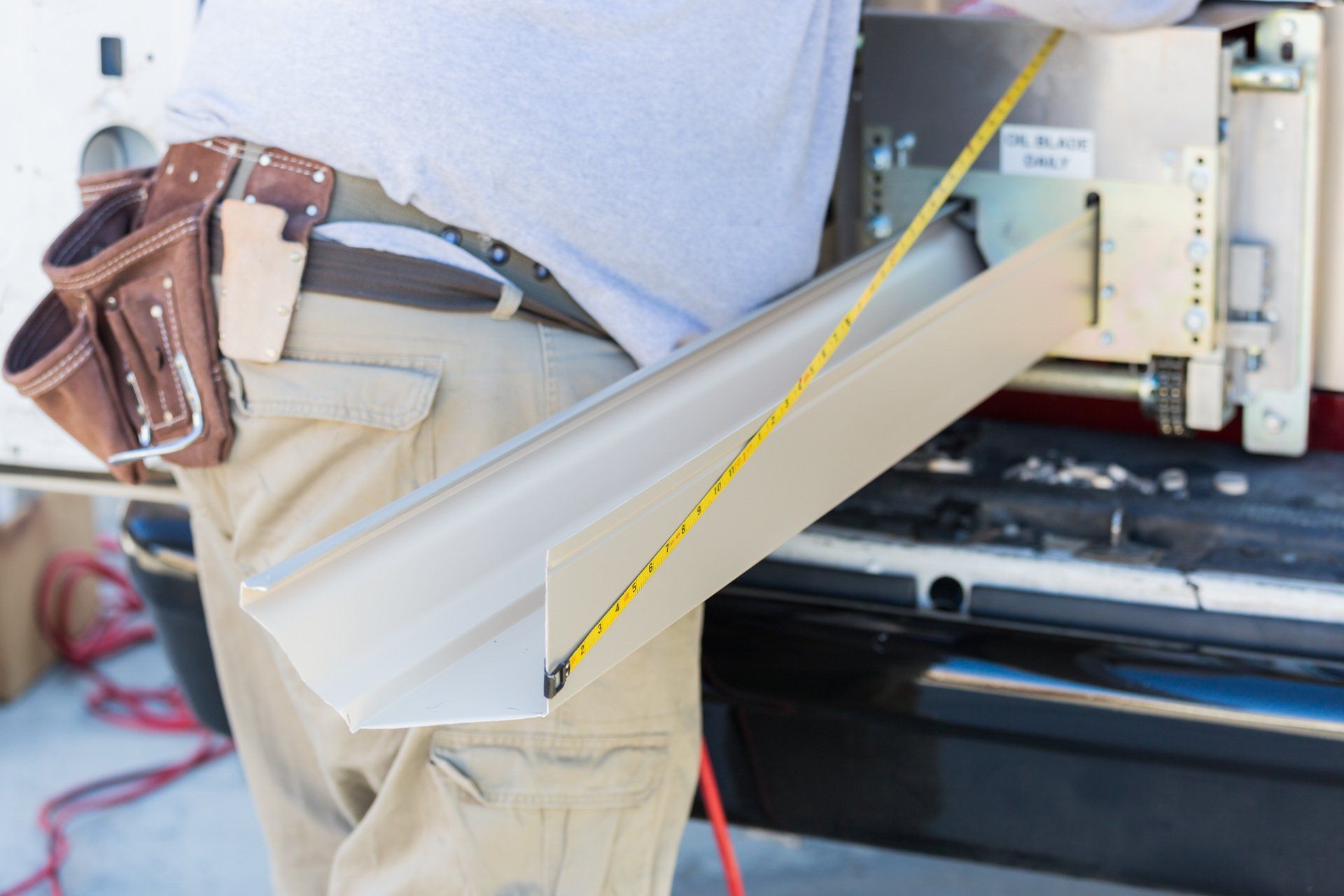 Custom gutters for residential or commercial buildings.