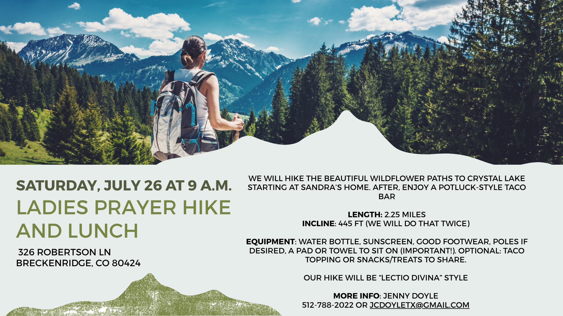 prayer hike