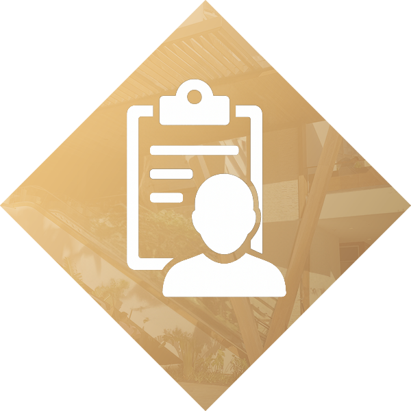 An icon of a blueprint with a compass in a square.