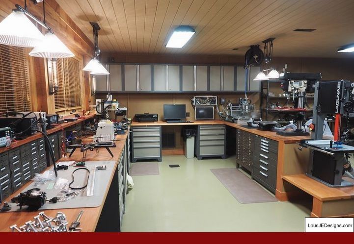 turning a garage into a workshop space