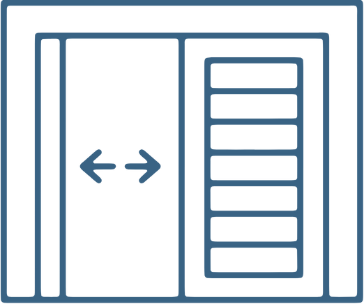 Swing-Out or Swing-Up Doors