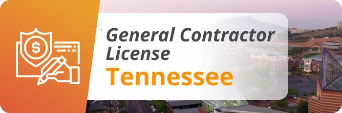 A picture of a general contractor license in tennessee.