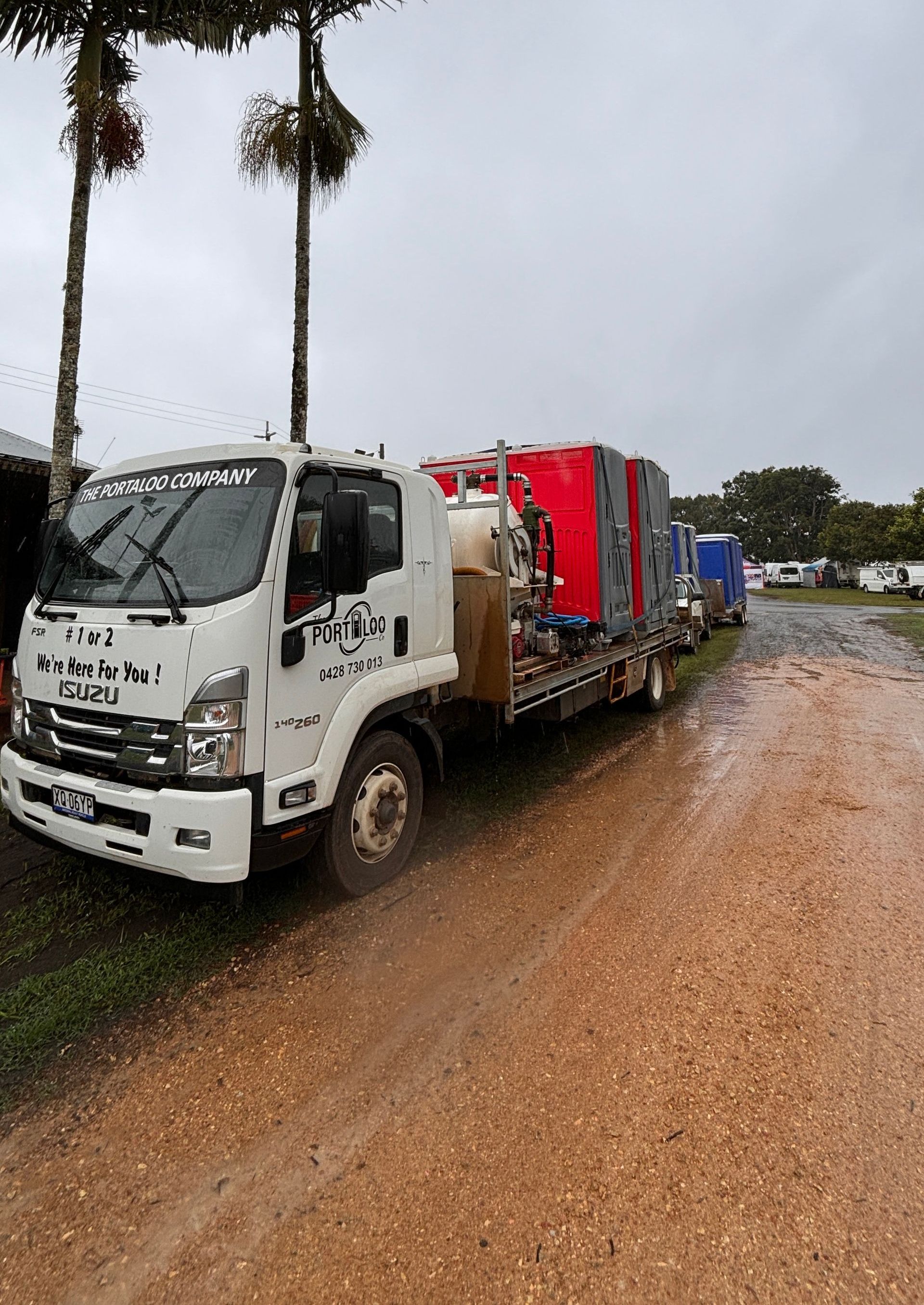 A Portaloo Being Delivered On A Truck — The Portaloo Co in Mareeba, QLD