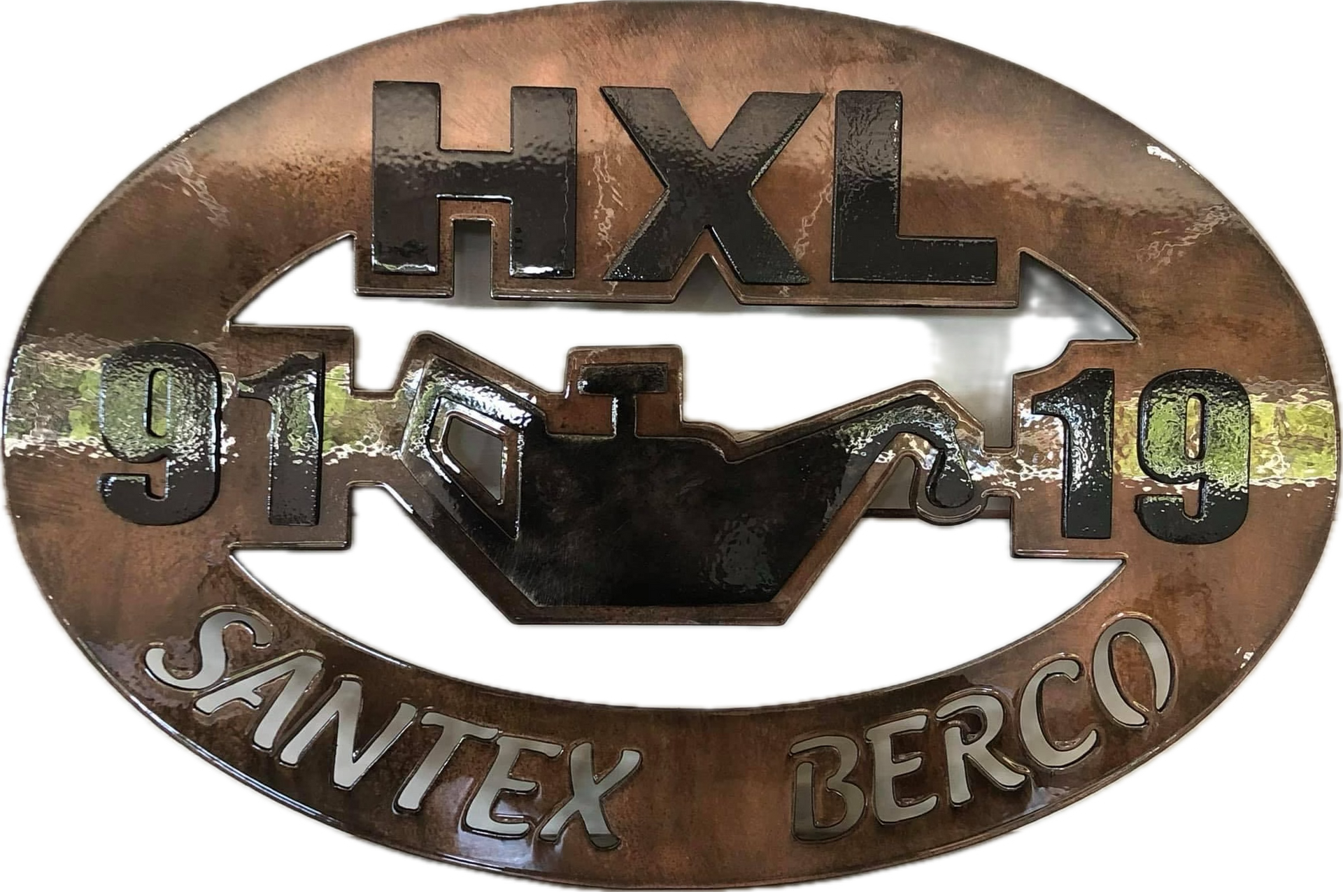 A sign that says hxl santex berco on it