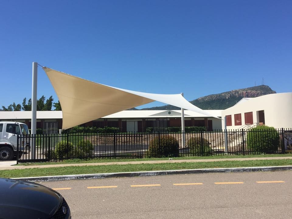 Commercial Parking Area Shade Sail — Professional Shade Sail Installation in North Queensland, QLD