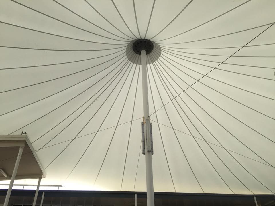 Huge Umbrella Shade — Professional Shade Sail Installation in Mount Isa, QLD