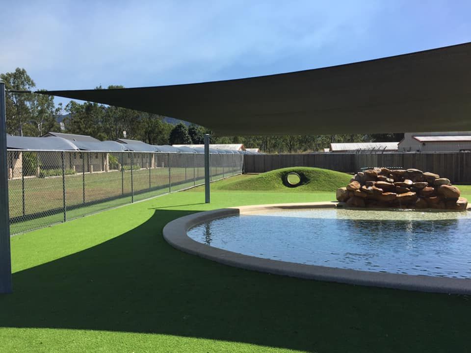 Large Commercial Pool Shade Sail Installation — Professional Shade Sail Installation in Townsville, QLD