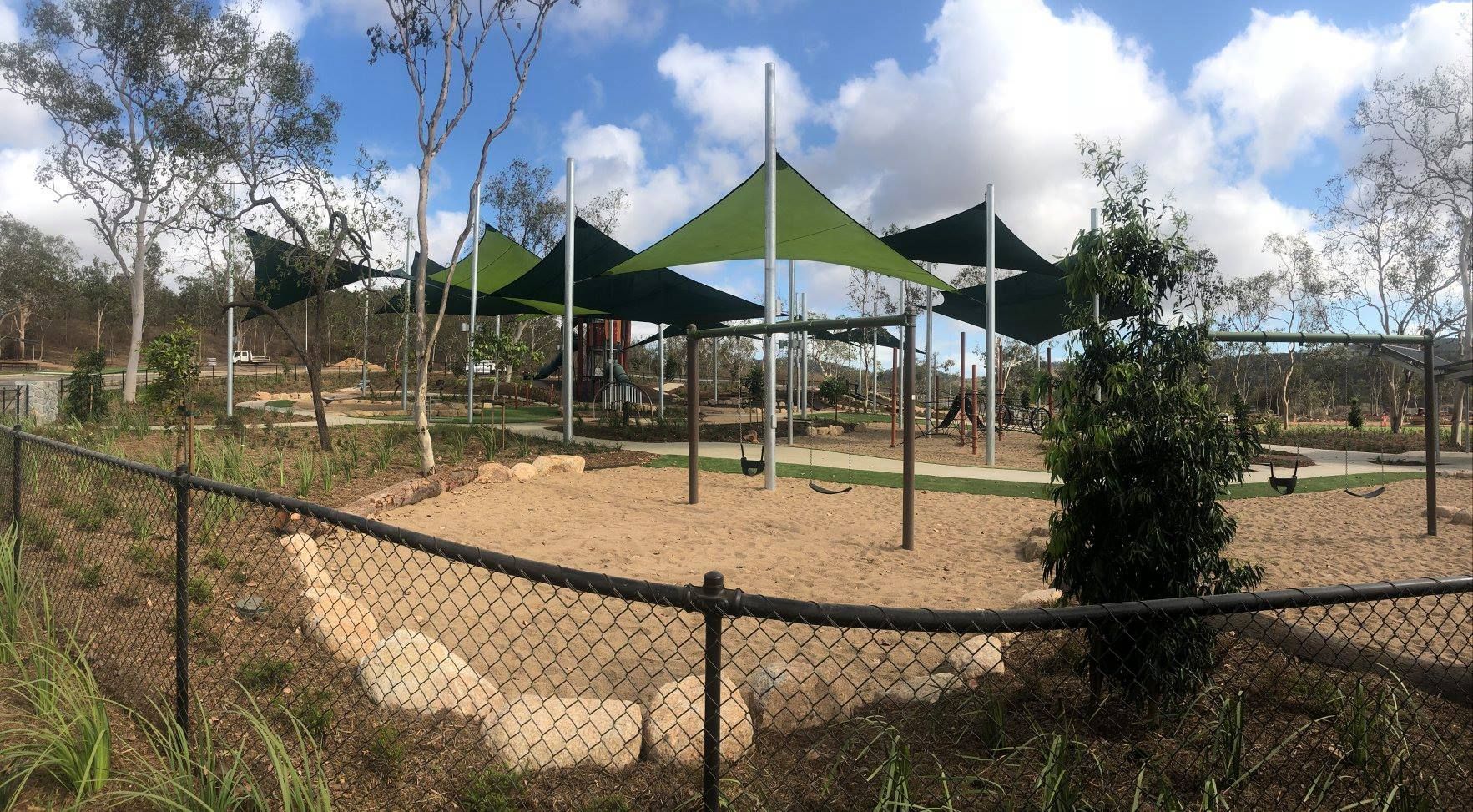 Play Park with Waterproof Shade — Professional Shade Sail Installation in Mount Isa, QLD