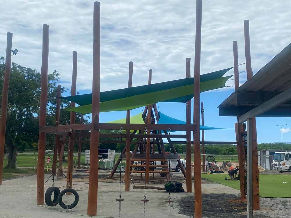 Ropes Area Shade Sail — Professional Shade Sail Installation in Garbutt, QLD