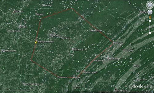 Delivery Area — Home heating oil in Osceola Mills, PA
