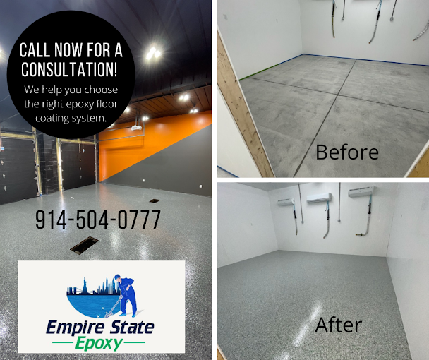 Empire state epoxy offers a consultation to help you choose the right epoxy floor coating system