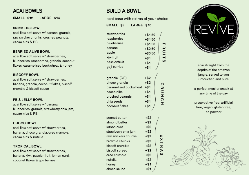 BUILD A BOWL MENU