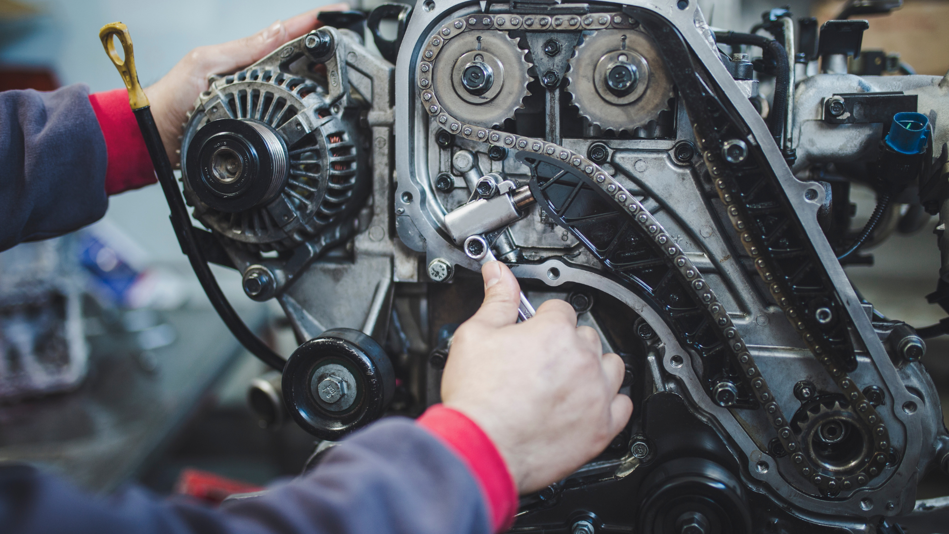 man working on an engine