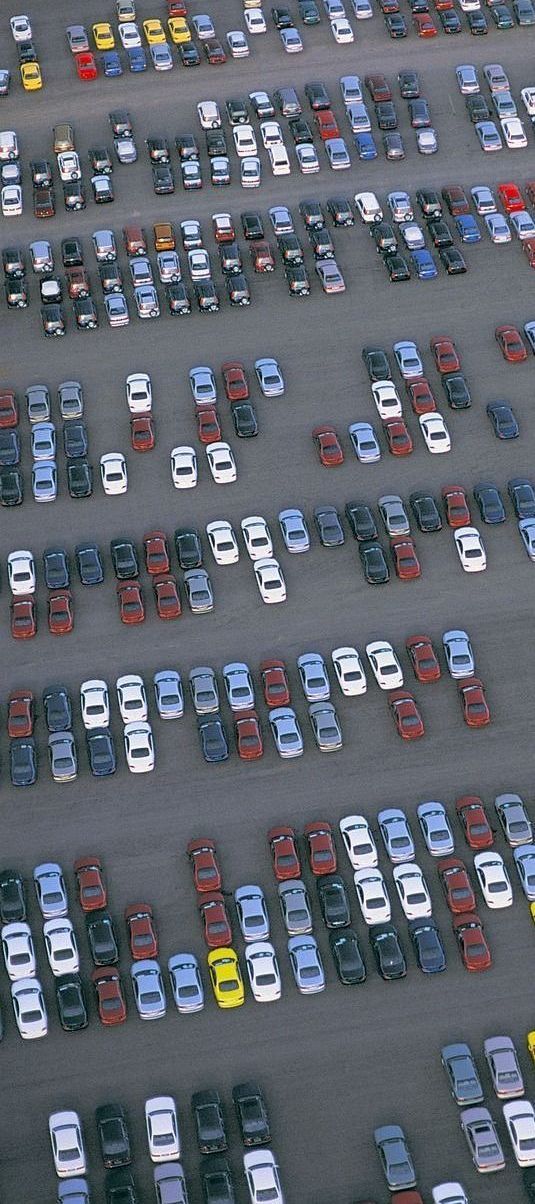 cars in a parking lot